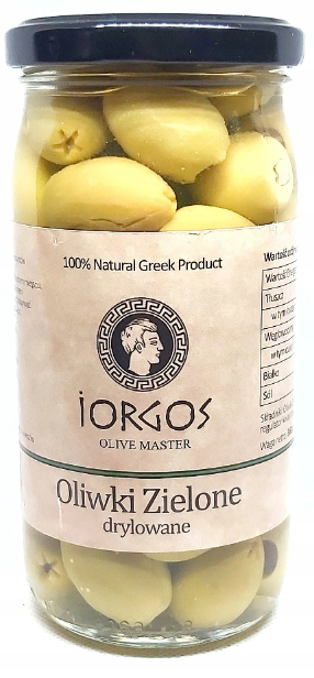 Oliwki Zielone Drylowane Greckie 180ml - Iorgos