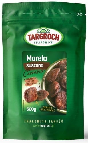 Morela Suszona Naturalnie Ciemna 500g - Targroch