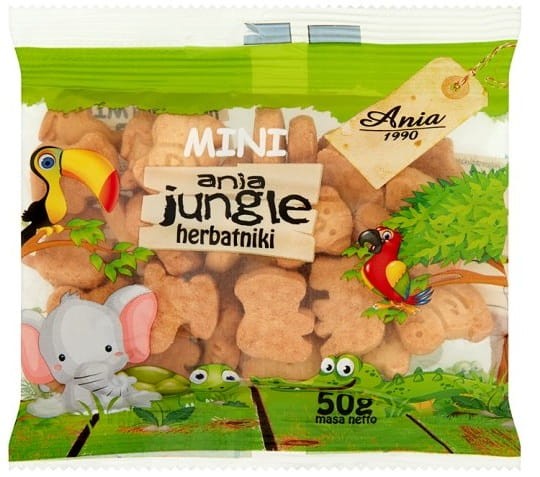 Herbatniki Mini Jungle 50g - Ania