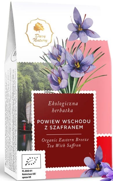 Herbatka Powiew Wschodu z Szafranem BIO 80g - Dary Natury