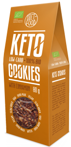 Ciasteczka Keto z Cynamonem BIO 80g - Diet Food