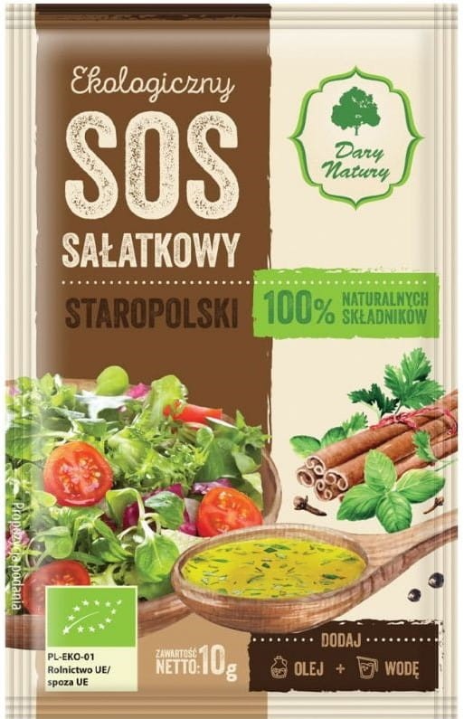 Sos Sałatkowy Staropolski BIO 10g - Dary Natury