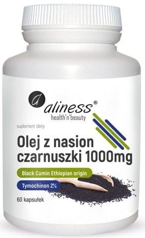 Olej z Nasion Czarnuszki 1000mg 60 Kapsułek - Aliness