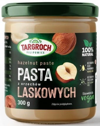 Pasta z Orzechów Laskowych 300g - Targroch