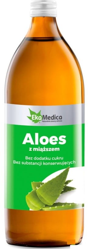 Sok Aloes z Miąższem 1L - EkaMedica
