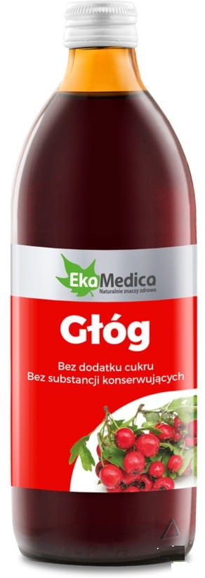 Sok z Głogu 500ml - EkaMedica