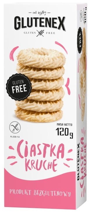 Ciastka Kruche bezglutenowe 120g - Glutenex