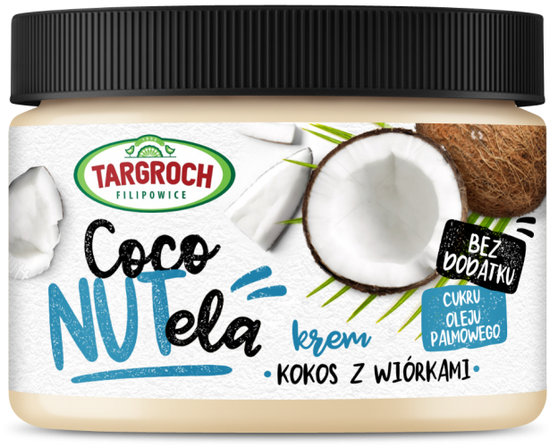 Krem Kokosowy Crunchy z Wiórkami Kokosowymi Coconela 300g - Targroch