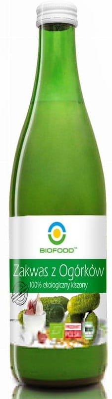 Zakwas z Ogórków Kiszonych bezglutenowy BIO 500ml - Bio Food