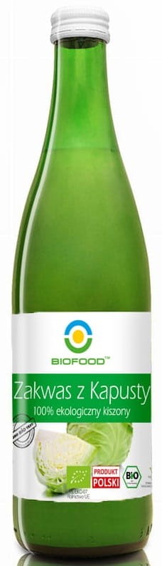 Zakwas z Kapusty Kiszonej bezglutenowy BIO 500ml - Bio Food