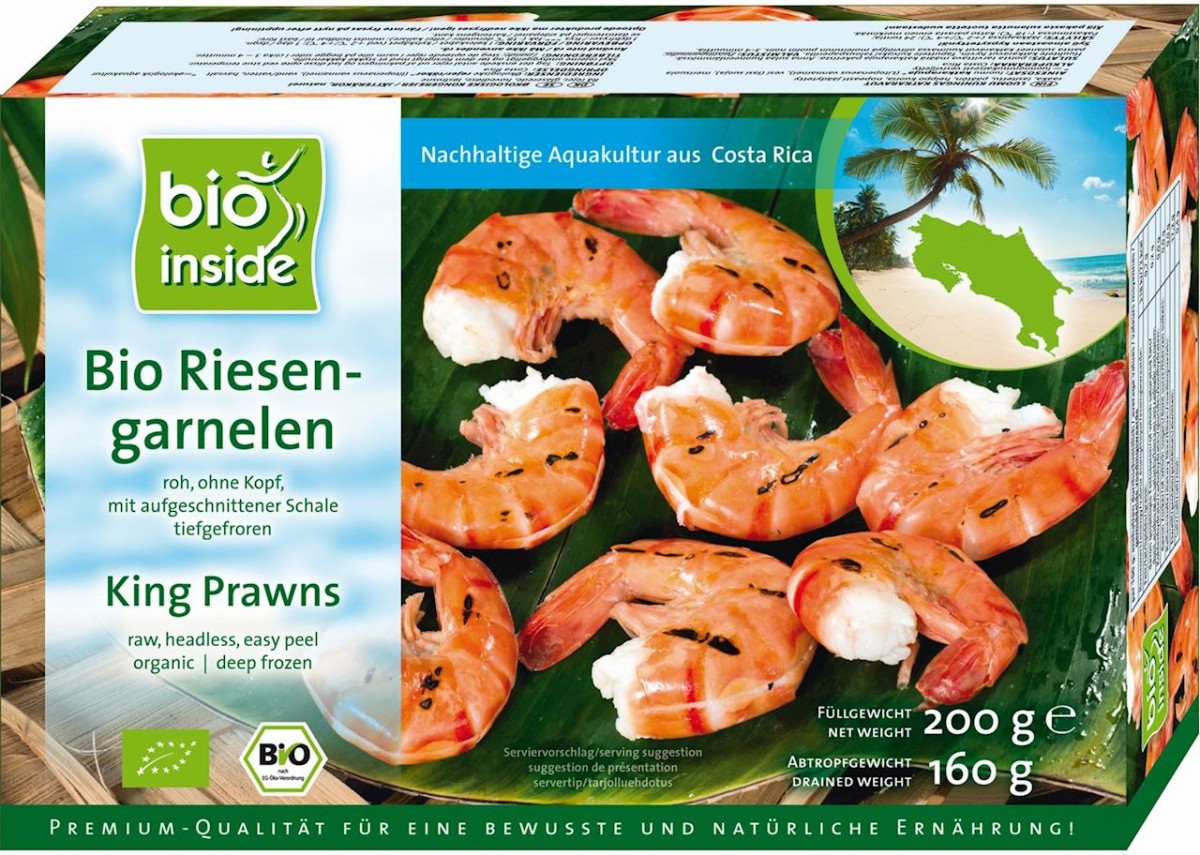Krewetki Królewskie Mrożone BIO 160g - Bio Inside