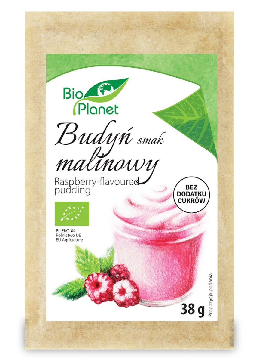 Budyń o Smaku Malinowym BIO 38g - Bio Planet