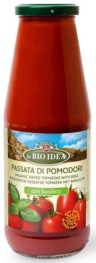 Przecier Pomidorowy Passata z Bazylią BIO 680g - La Bio Idea