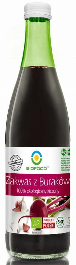 Zakwas z Buraków Kiszonych bezglutenowy BIO 500ml - Bio Food