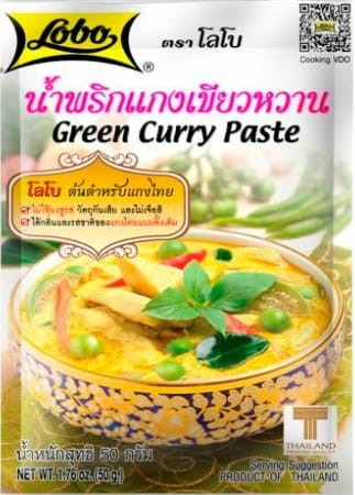 Pasta Green Curry Zielone Curry 50g - Lobo