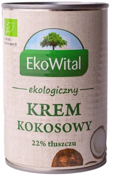 Krem Kokosowy 22% Tłuszczu BIO 400ml - EkoWital