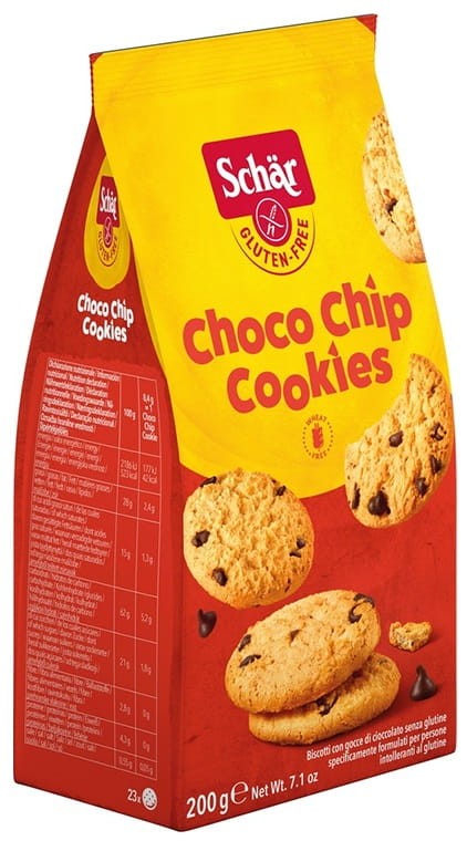 Ciasteczka Kruche z Czekoladą Choco Chip Cookies bezglutenowe 200g - Schär