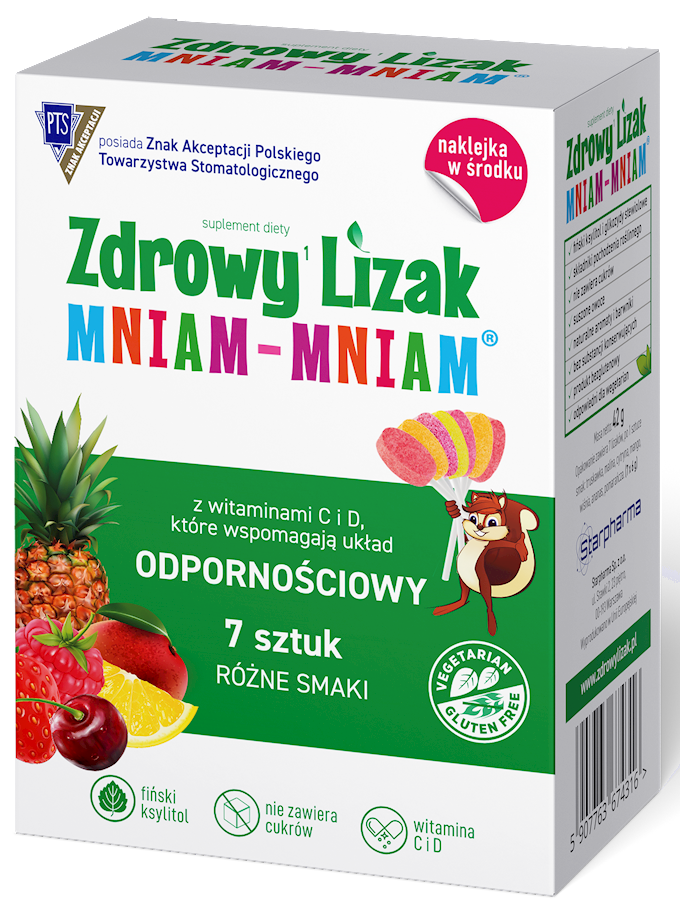 Zdrowy Lizak Odpornościowy 7 sztuk - Mniam Mniam