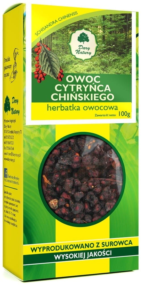 Cytryniec Chiński Owoc 100g - Dary Natury