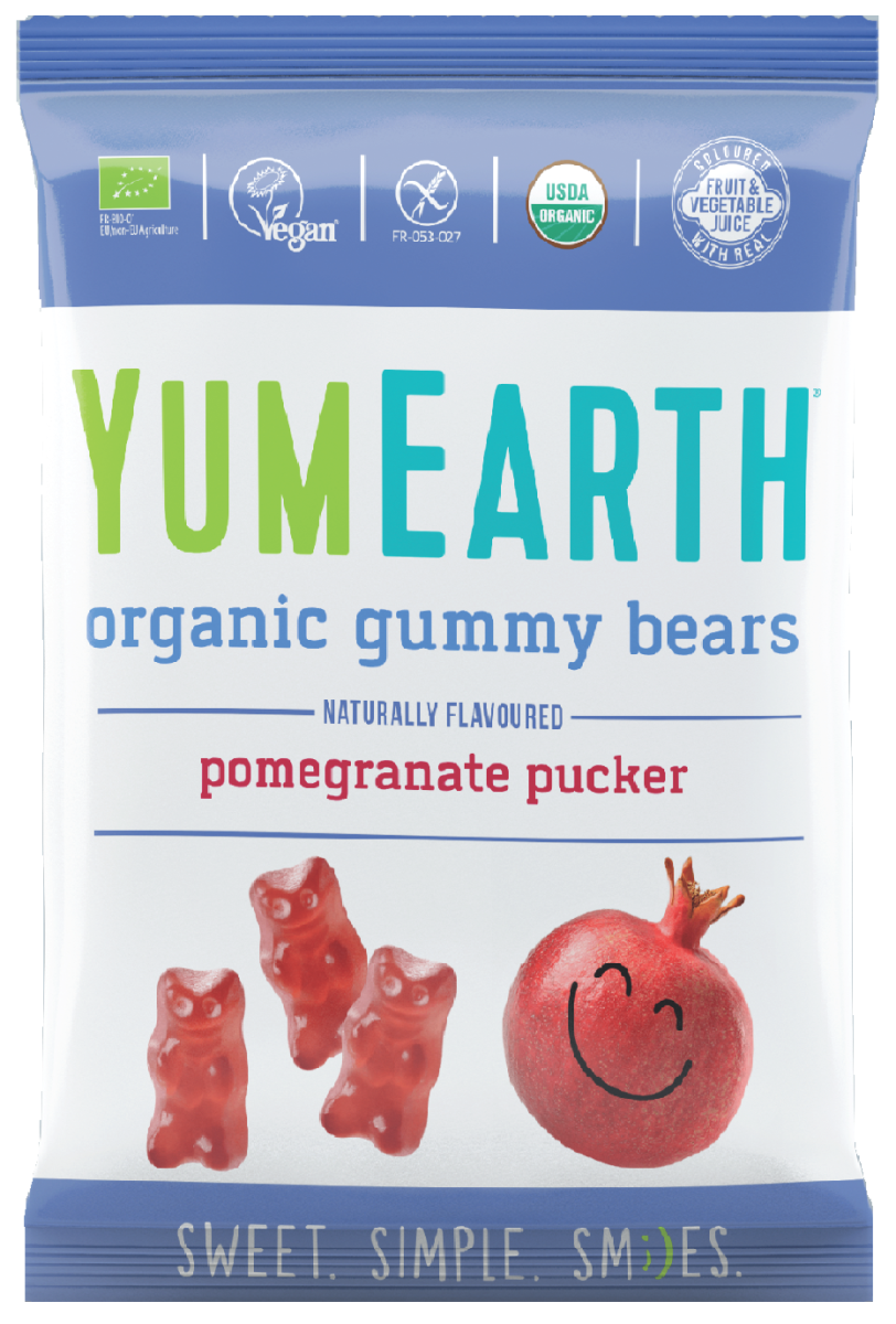Żelki Owocowe Smak Owoc Granatu z Witaminą C BIO 50g - Yum Earth