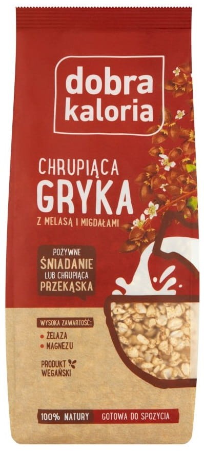 Chrupiąca Gryka z Melasą i Migdałami 100g - Dobra Kaloria