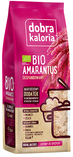Amarantus Ekspandowany BIO 120g - Dobra Kaloria