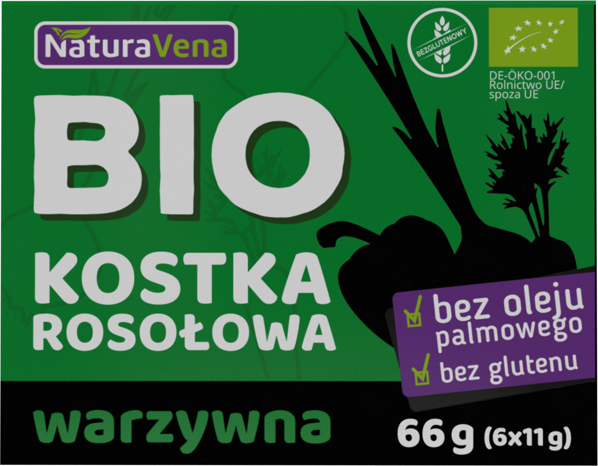 Kostka Rosołowa Warzywna BIO 66g - NaturAvena