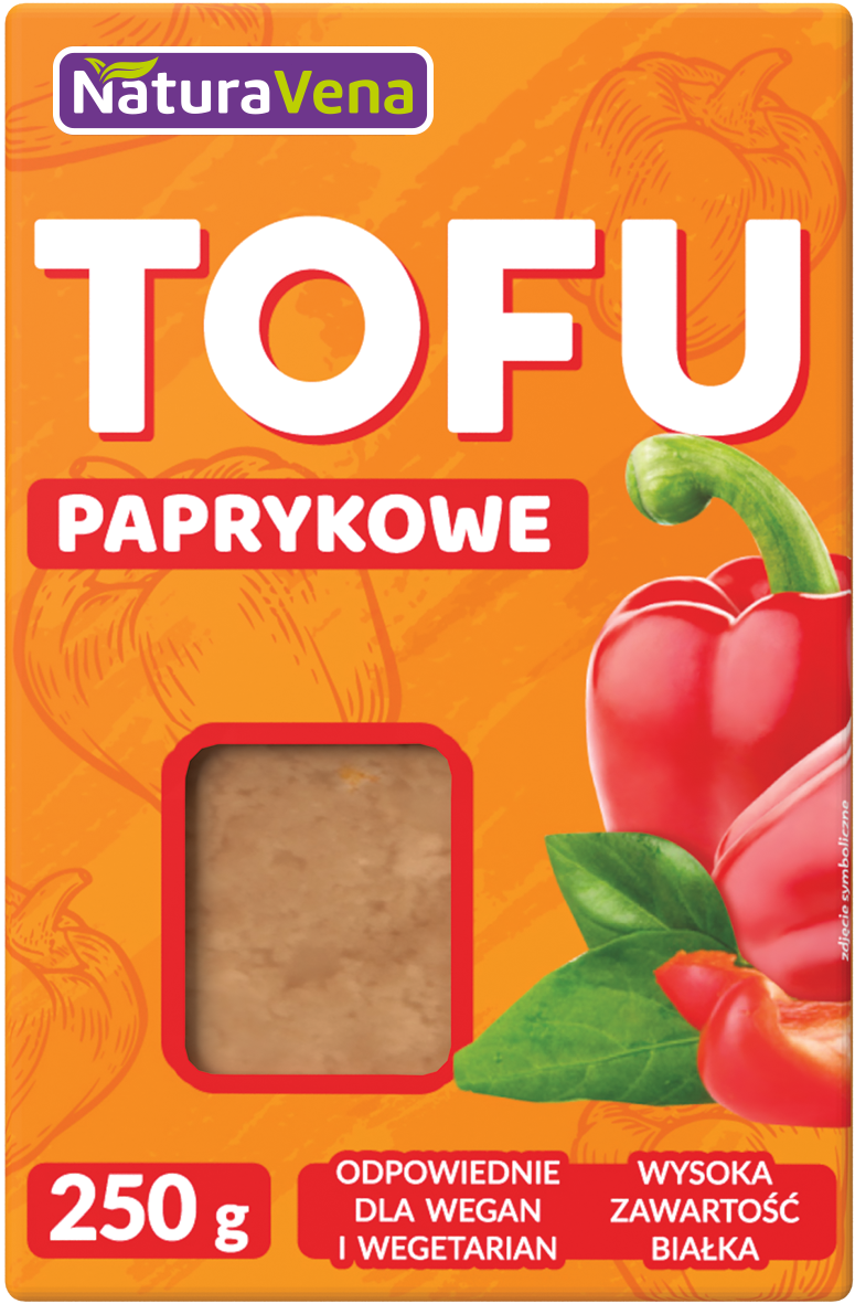 Tofu Paprykowe Kostka 250g - NaturAvena