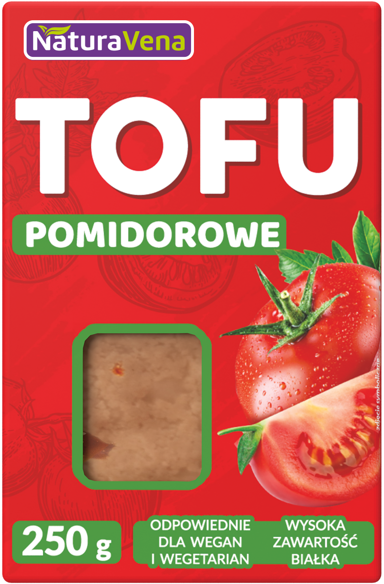 Tofu Pomidorowe Kostka 250g - NaturAvena