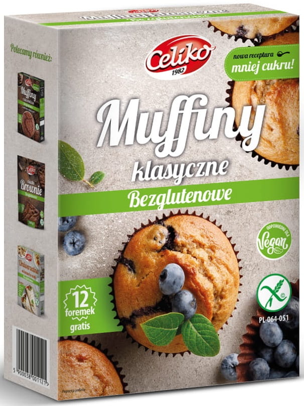 Mufiny Klasyczne bezglutenowe 280g - Celiko