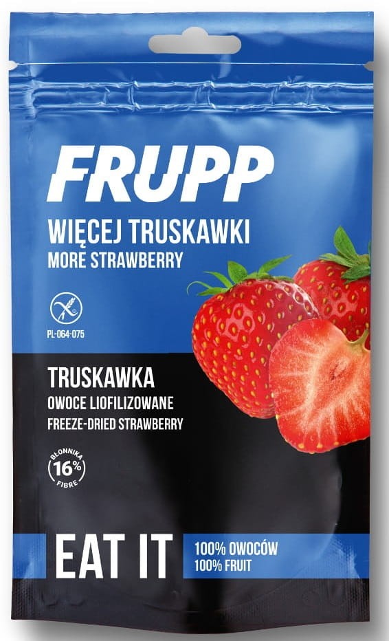 Liofilizowana Truskawka FRUPP bezglutenowa 13g - Celiko