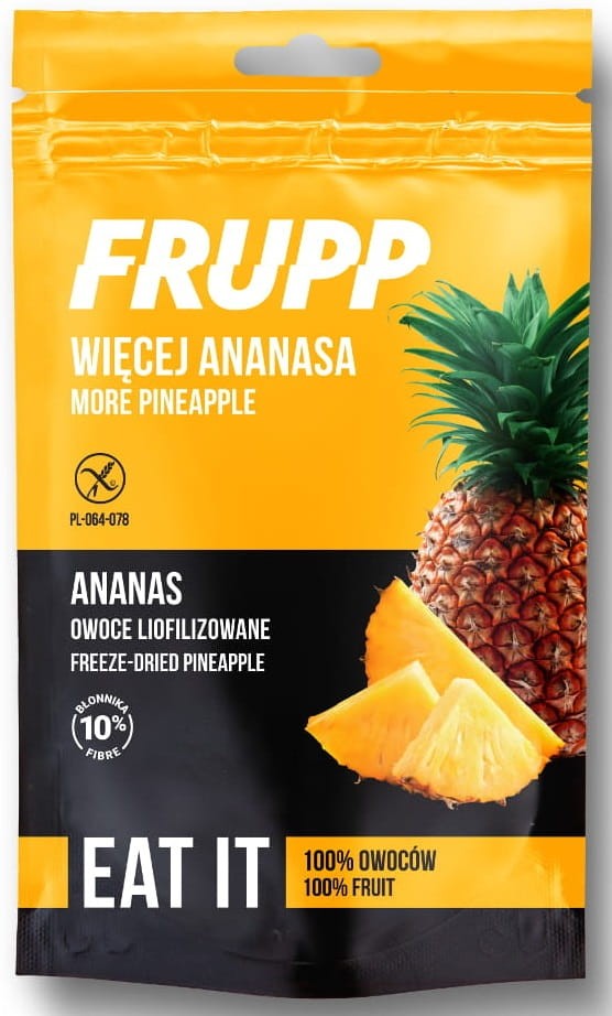 Liofilizowany Ananas FRUPP bezglutenowy 15g - Celiko