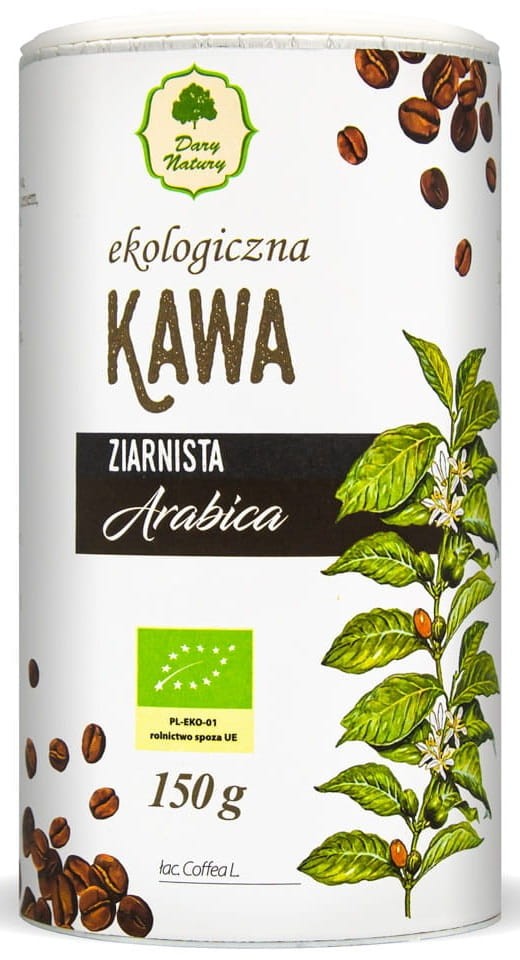 Kawa Ziarno Arabica BIO 150g - Dary Natury