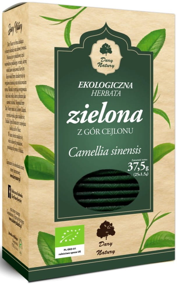 Herbata Zielona BIO 38g - Dary Natury