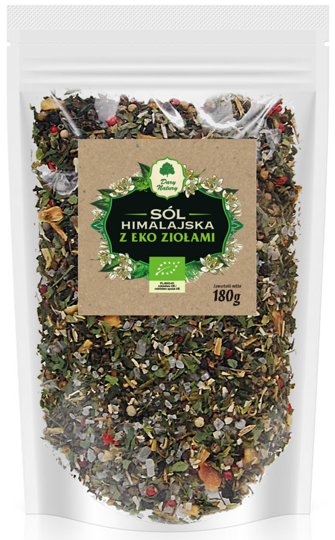 Sól Himalajska z Ziołami BIO 180g - Dary Natury