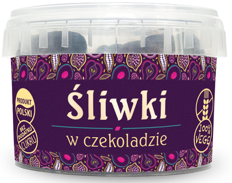 Śliwki w Czekoladzie bez dodatku cukru 160g - Pięć Przemian
