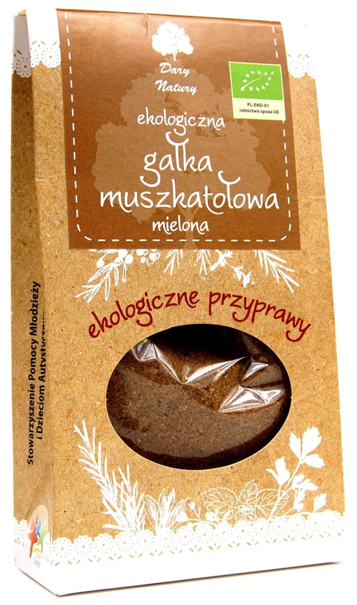 Gałka Muszkatołowa Mielona BIO 30g - Dary Natury