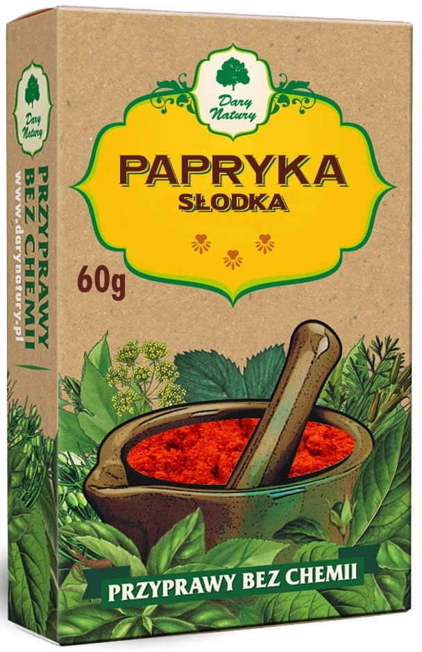 Papryka Słodka Mielona 60g - Dary Natury