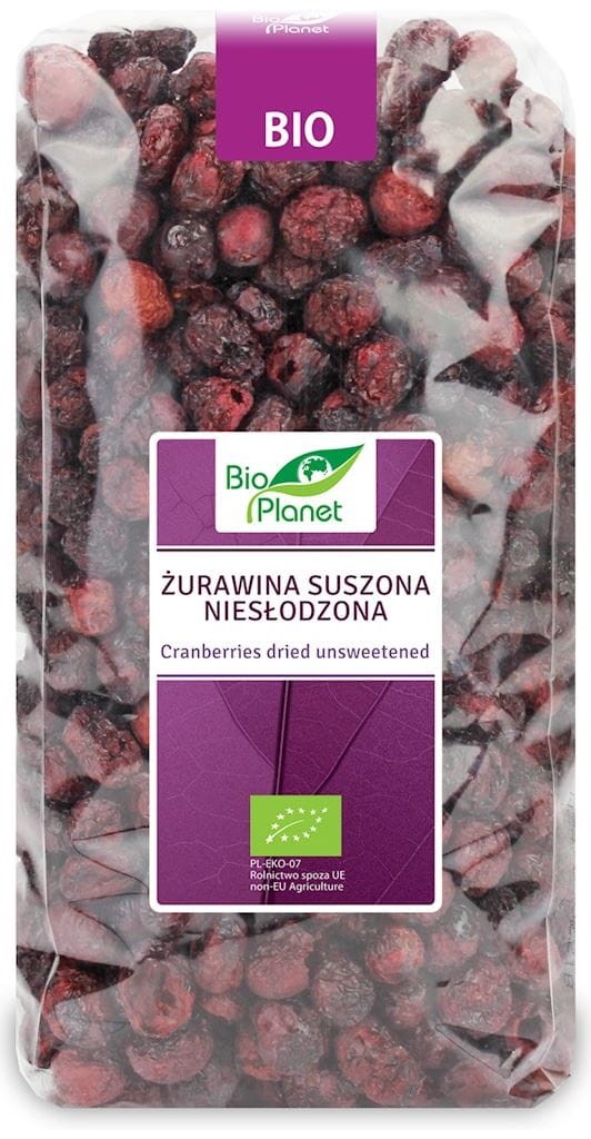 Żurawina Suszona Niesłodzona BIO 150g - Bio Planet