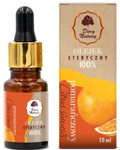 Olejek Eteryczny Pomarańczowy 100% 10ml - Dary Natury