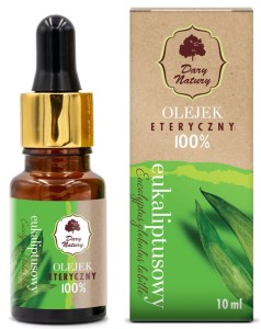 Olejek Eteryczny Eukaliptusowy 100 % 10ml - Dary Natury