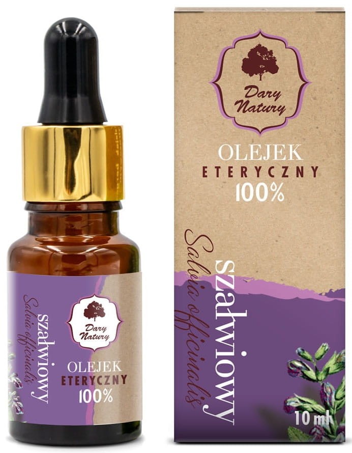Olejek Eteryczny Szałwiowy 100% 10ml - Dary Natury