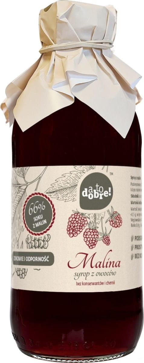 Syrop Malinowy 330ml - A To Dobre!