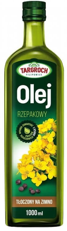 Olej Rzepakowy Tłoczony na Zimno 1L - Targroch