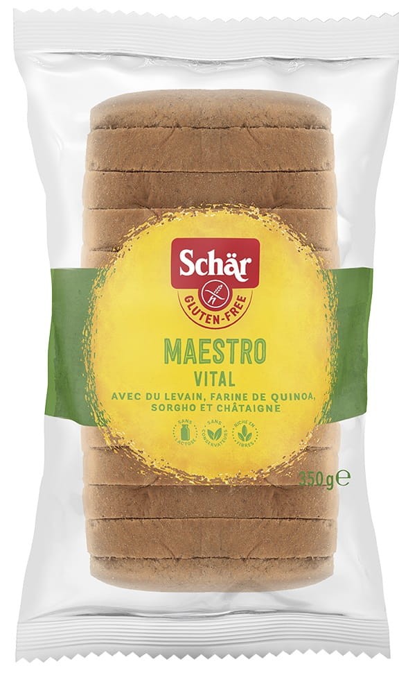 Chleb Wieloziarnisty Vital Maitre Boulanger bezglutenowy 350g - Schär