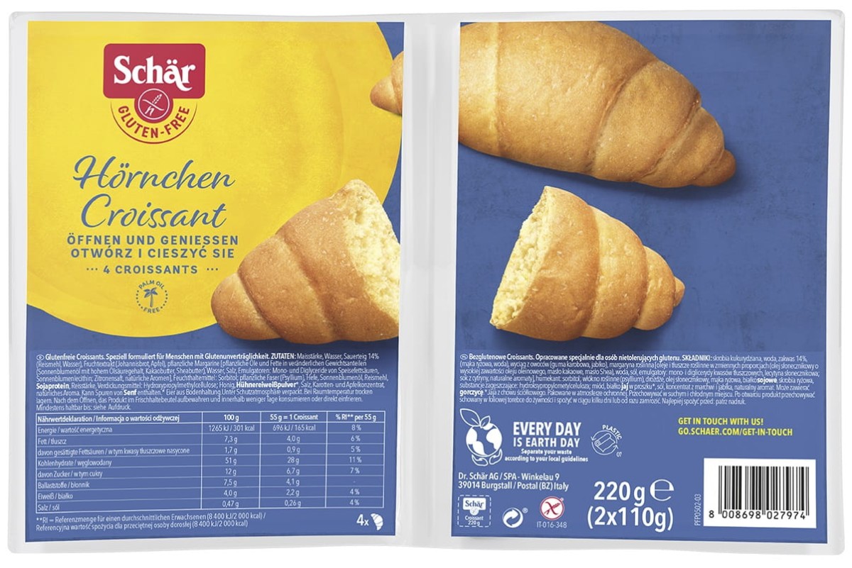Rogaliki Croissant bezglutenowe 220g - Schär
