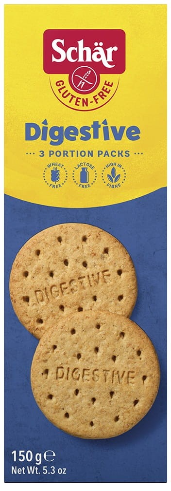 Pełnoziarniste Ciasteczka Digestive bezglutenowe 150g - Schär