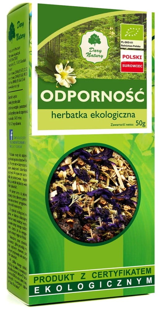 Herbatka Uodparniająca BIO 50g - Dary Natury