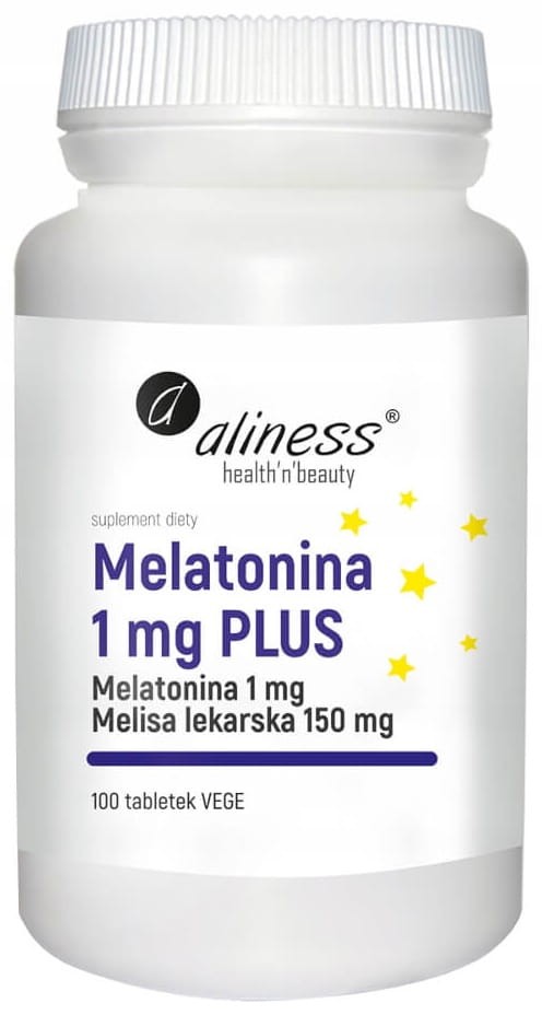Melatonina 1mg Plus 100 Tabletek - Aliness