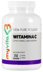 Witamina C Kwas L-askorbinowy proszek 250g - MyVita